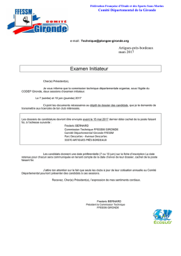 l`Info - FFESSM Comité Gironde