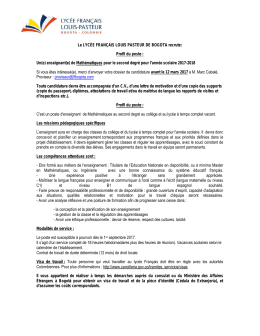 1 poste mathématiques - enseigner