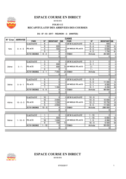 espace course en direct ***** espace course en direct