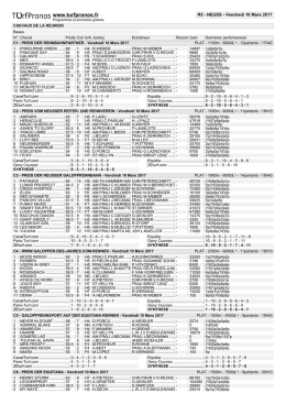 R5 - NEUSS - Vendredi 10 Mars 2017