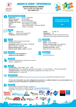 Annonce de course - F&eacute;d&eacute;ration Fran&ccedil;aise de Course d`Orientation