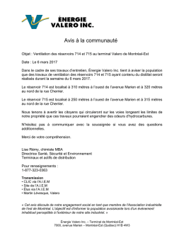 Télécharger l`avis - Association industrielle de l`Est de Montréal