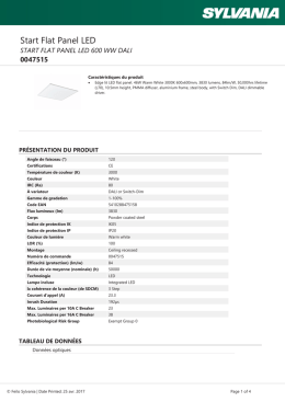 start flat panel led 600 ww dali