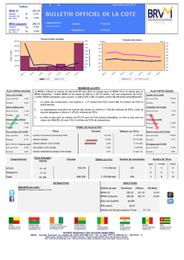 Page 1 N° 48 BRVM 10 BRVM Composite 30375 ### 32650 30375