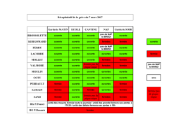 Récapitulatif de la gréve du 7 mars 2017 Garderie