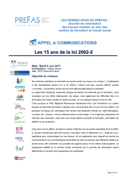 appel a communications