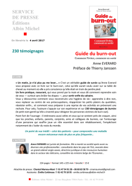 Anne Everard - Guide du burn-out