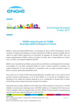 Communiqué de presse 9 mars 2017