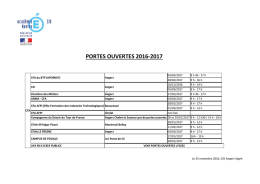 PORTES OUVERTES 2016-2017