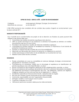 offre d`emploi