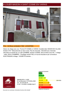 Imprimer la fiche - immobilière Jean