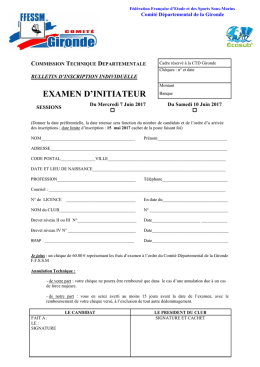 EXAMEN D`INITIATEUR Banque
