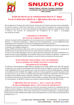 Abandonner la dis nc on des zones de remplacement