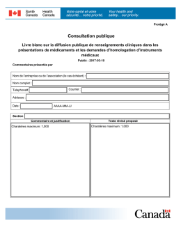 Consultation publique