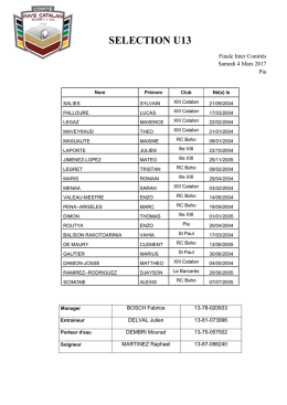 selection u13