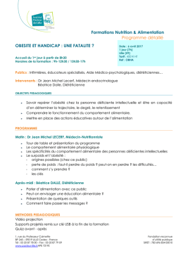 T&eacute;l&eacute;chargez le programme d&eacute;taill&eacute;