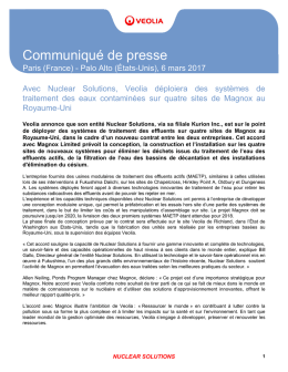 Communiqué de presse