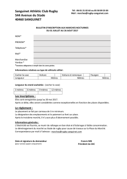 Sanguinet Athl&eacute;tic Club Rugby 544 Avenue du Stade 40460