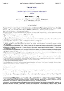 Bulletin des Annonces Légales Obligatoires