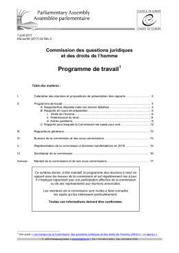 AS/Jur/Inf - Conseil de l`Europe