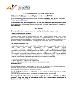 1 poste lettres modernes - enseigner