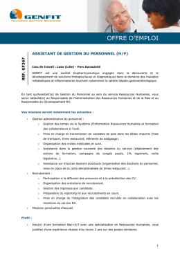 offre d`emploi