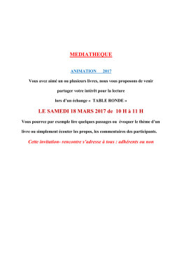 Animation - Saint Jean des Baisants