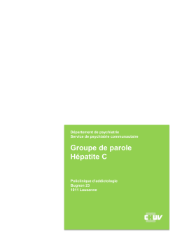 Groupe de parole H&eacute;patite C