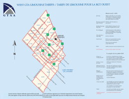 Rates – West of the Toronto Pearson Airport