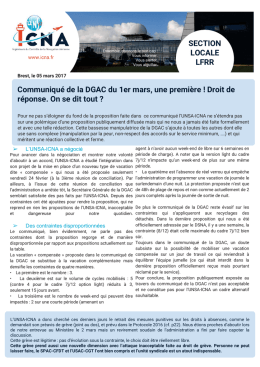 Droit de r&eacute;ponse. On se dit tout - UNSA-ICNA