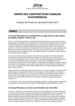 Analyse de presse du 8 mars