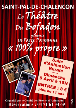 Affiche Théâtre 9 avril