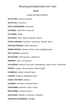 Giornate con i soci - Roccia