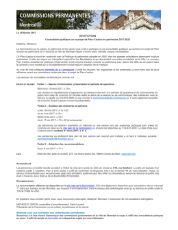 invitation - Ville de Montréal