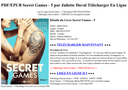 PDF/EPUB Secret Games - 5 par Juliette Duval