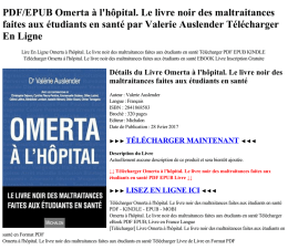 PDF/EPUB Omerta à l`hôpital. Le livre noir des