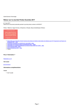 Faculté de Médecine - Retour sur la Journée Portes Ouvertes 2017