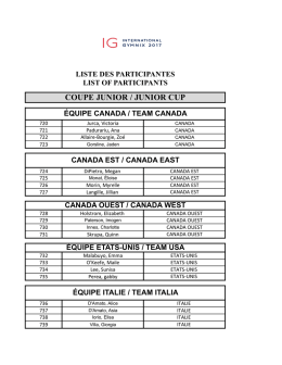 coupe junior / junior cup