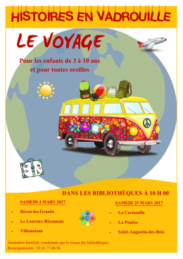 histoires en vadrouille - Réseau des bibliothèques Ouest Anjou
