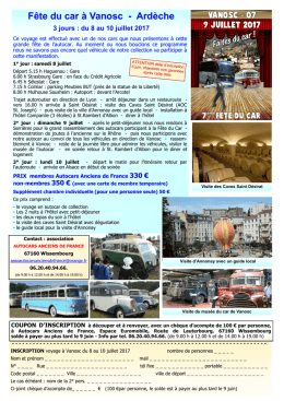 Fête du car à Vanosc - Ardèche