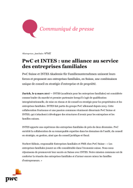 Communiqué de presse