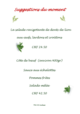 Suggestions du moment