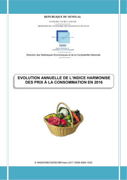 evolution annuelle de l`indice harmonise des prix &agrave; la
