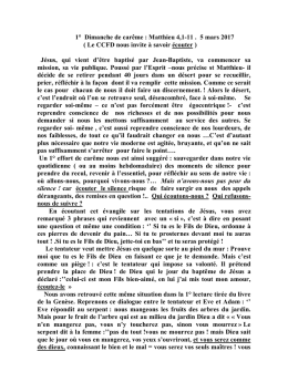 homélie de la messe des familles du dimanche 5 mars
