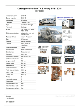 Carthago chic c-line T 4.8 Heavy 4.5 t - 2015