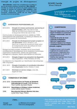 Télécharger le CV