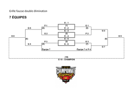 Grille tournoi fausse double élimination 7 équipes