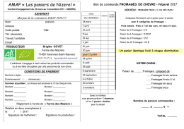 Fromage de ch&egrave;vre &ndash; 2017