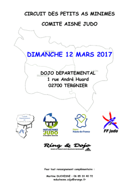 Plaquette du circuit des petits as minimes 2017