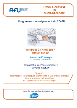 Programme - Urofrance